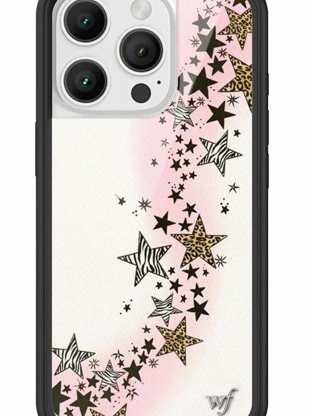 Wildflowers Pink Star & Leopard Accent Phone Case